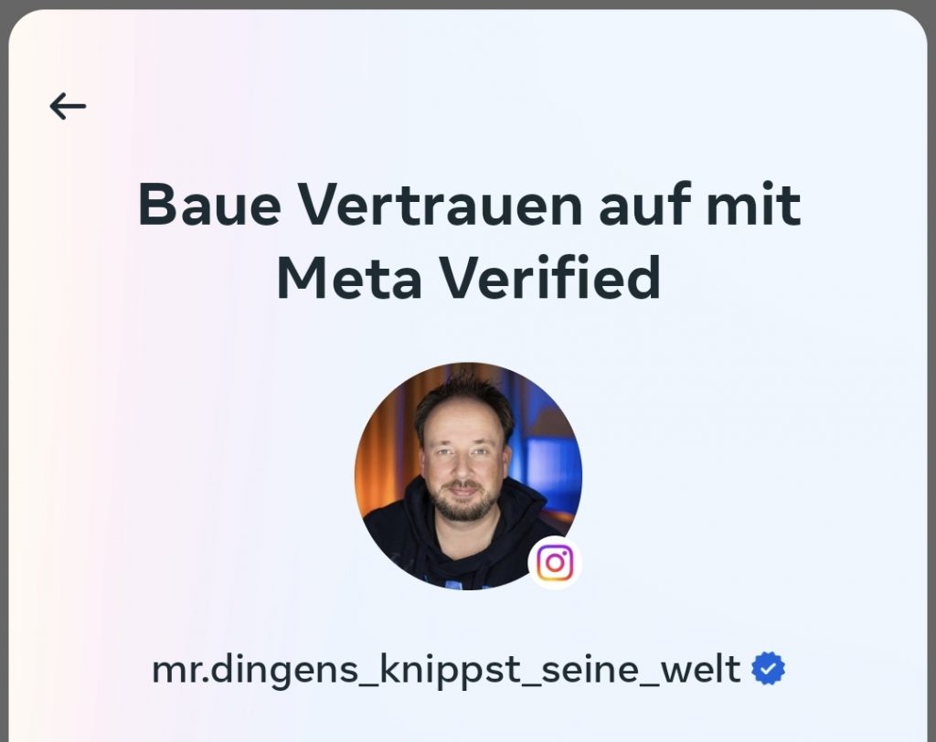 Mein Instagram Profilbild